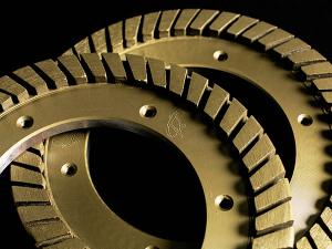  金刚石斜齿修边轮